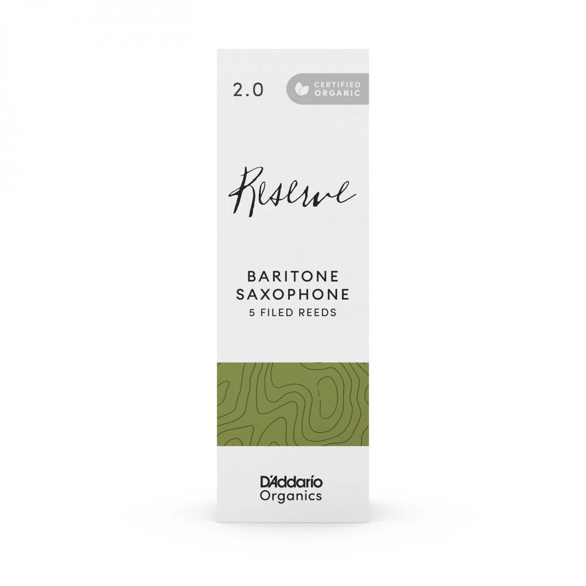 Daddario D'Addario Organic Reserve - Baritone Saxophone Reeds - Box Of 5 3 Daddario D'Addario Organic Reserve - Baritone Saxophone Reeds - Box Of 5