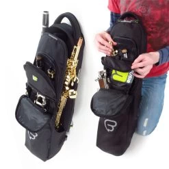 Fusion Products Company Ltd Fusion Urban Black Straight Soprano Saxophone Bag -Saxophone Store fusion urban black straight soprano saxophone bag 444583