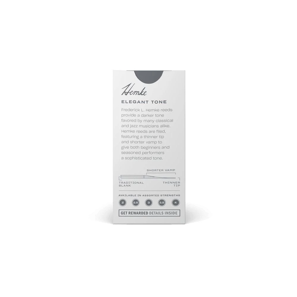 Daddario Hemke - Soprano Saxophone Reeds - Box Of 5 5 Daddario Hemke - Soprano Saxophone Reeds - Box Of 5 - Image 3