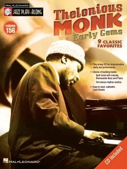 Hal Leonard Jazz Play Along Volume 156 - Thelonious Monk - Early Gems - 9 Classic Favorites