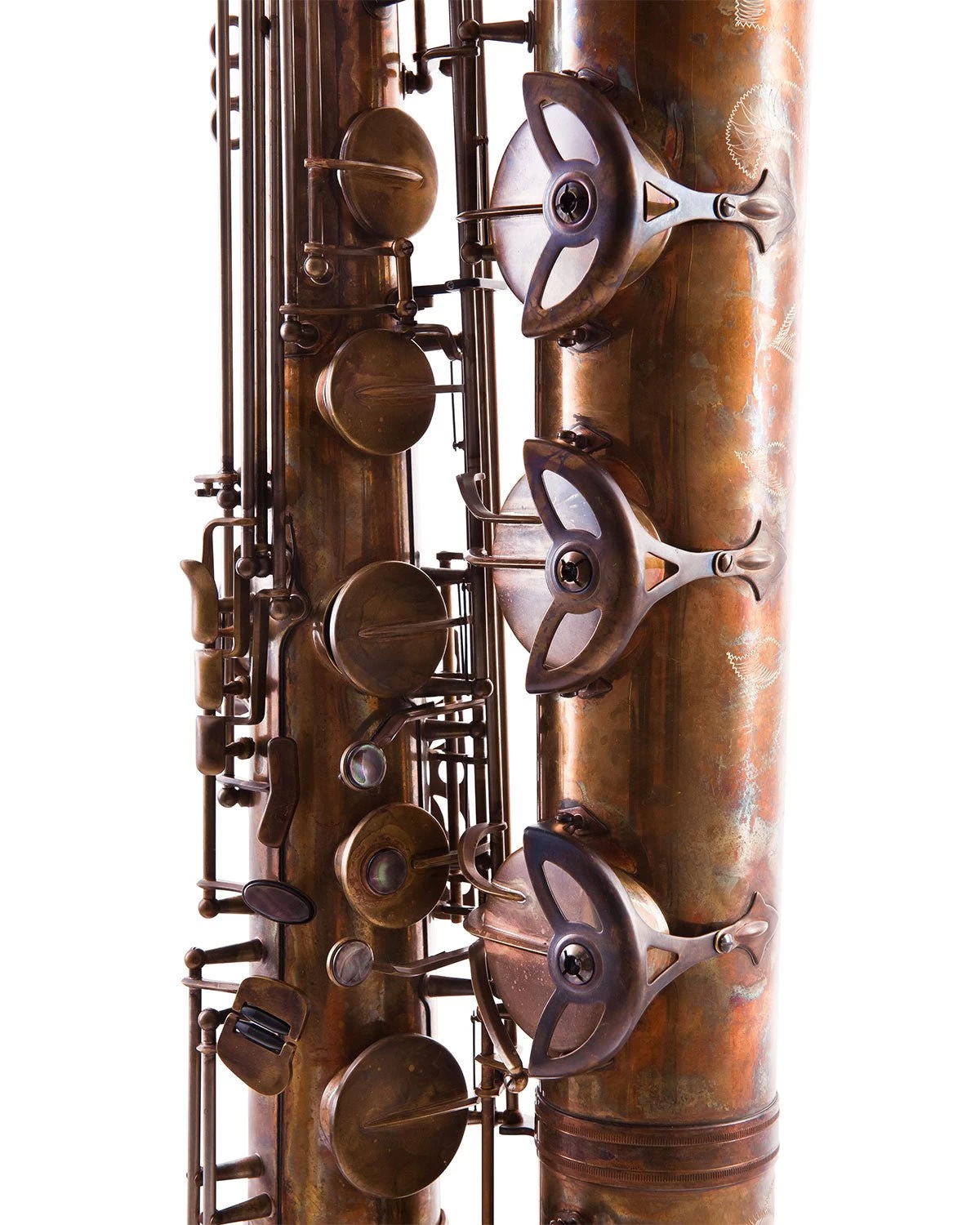 Conn-Selmer Leblanc LBS711AB Premiere Baritone Saxophone - Aged Brass 6 Conn-Selmer Leblanc LBS711AB Premiere Baritone Saxophone - Aged Brass - Image 4