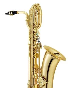 P.Mauriat P Mauriat PMB-302 GL Low Bb Baritone Saxophone - Gold Lacquer -Saxophone Store p mauriat pmb 302 gl low bb baritone saxophone gold lacquer 985758