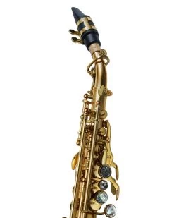 P.Mauriat P Mauriat System 76 GL Curved Soprano Saxophone - Gold Lacquer -Saxophone Store p mauriat system 76 gl curved soprano saxophone gold lacquer 505053