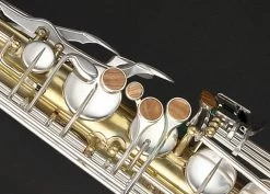 Rampone & Cazzani Rampone & Cazzani R1 Jazz Alto Saxophone Two Voices - Silver/Brass -Saxophone Store rampone cazzani r1 jazz alto saxophone two voices silverbrass 362744