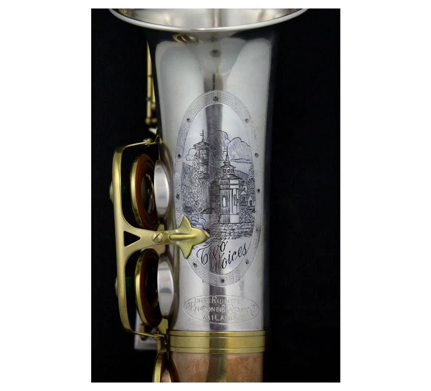 Rampone & Cazzani Rampone & Cazzani R1 Jazz Alto Saxophone Two Voices - Silver/Bronze 4 Rampone & Cazzani Rampone & Cazzani R1 Jazz Alto Saxophone Two Voices - Silver/Bronze - Image 2