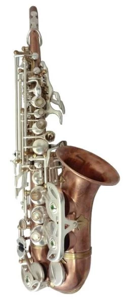 Rampone & Cazzani Rampone & Cazzani R1 Jazz Curved Soprano Saxophone - Copper