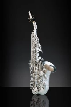 Rampone & Cazzani Rampone & Cazzani R1 Jazz Curved Soprano Saxophone - Silver Plated