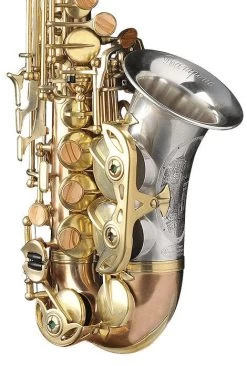 Rampone & Cazzani Rampone & Cazzani R1 Jazz Curved Soprano Saxophone - Two Voices - Solid Silver/Bronze
