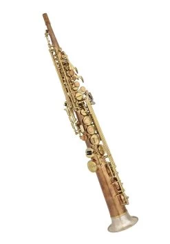 Rampone & Cazzani Rampone & Cazzani R1 Jazz Straight Soprano Saxophone - Two Voices - Silver / Brass