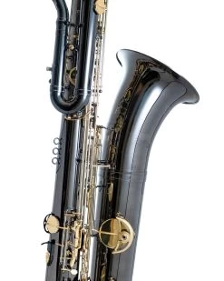 Jinbao Sakkusu Bass Saxophone - Black Nickel Plated -Saxophone Store sakkusu bass saxophone black nickel plated 456415