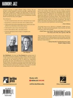 Hal Leonard The Berklee Book Of Jazz Harmony -Saxophone Store the berklee book of jazz harmony 342753