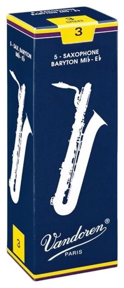 Barnes & Mullins Vandoren Traditional - Baritone Saxophone Reeds - Box Of 5