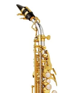 Barnes & Mullins Yanagisawa SCWO37 Curved Soprano Saxophone - Solid Silver -Saxophone Store yanagisawa scwo37 curved soprano saxophone solid silver 756465